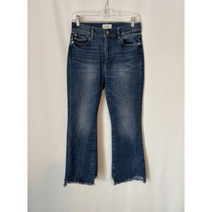 DL1961 Jeans 26 Diesel Blue Faded Distressed 28x25 Raw Edge Bridget Boot